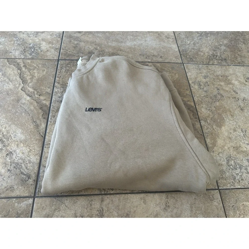 Levi's Men's Crewneck Sweatshirt Size 4XL Tan Pullover Relaxed Fit